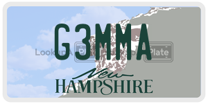 G3MMA  license plate in NH