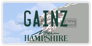 GAINZ  license plate in NH