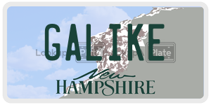GALIKE  license plate in NH