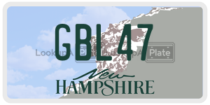 GBL47  license plate in NH