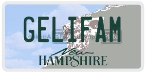 GELIFAM  license plate in NH