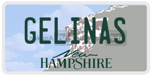 GELINAS  license plate in NH