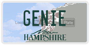 GENIE  license plate in NH