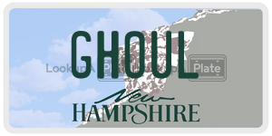 GHOUL  license plate in NH