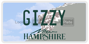 GIZZY  license plate in NH