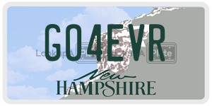 GO4EVR  license plate in NH