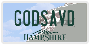 GODSAVD  license plate in NH