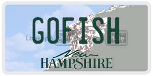 GOFISH license plate in New Hampshire