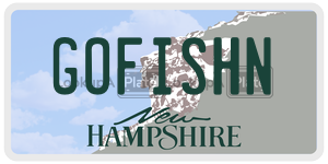 GOFISHN license plate in New Hampshire