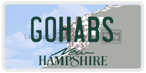GOHABS  license plate in NH
