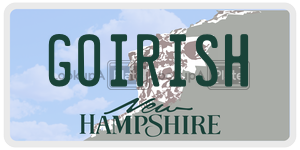 GOIRISH  license plate in NH
