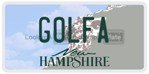 GOLFA  license plate in NH