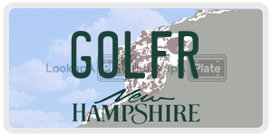 GOLFR  license plate in NH