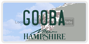 GOOBA  license plate in NH
