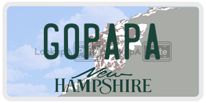 GOPAPA  license plate in NH