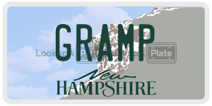 GRAMP  license plate in NH