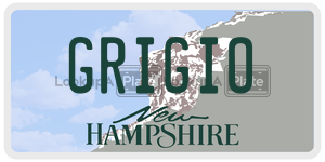 GRIGIO  license plate in NH