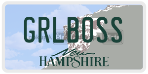 GRLBOSS  license plate in NH