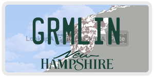 GRMLIN  license plate in NH