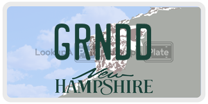 GRNDD  license plate in NH