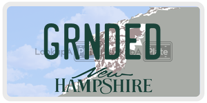 GRNDED  license plate in NH