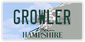 GROWLER  license plate in NH