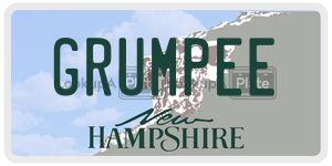 GRUMPEE  license plate in NH