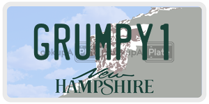 GRUMPY1  license plate in NH