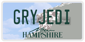 GRYJEDI  license plate in NH