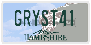 GRYST41  license plate in NH