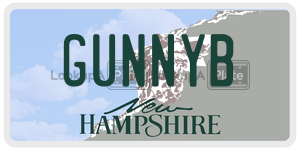GUNNYB  license plate in NH