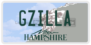GZILLA  license plate in NH