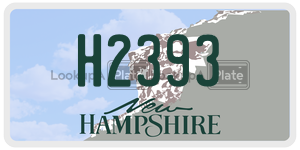 H2393  license plate in NH