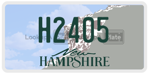 H2405  license plate in NH