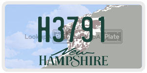 H3791 license plate in New Hampshire