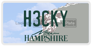 H3CKY  license plate in NH