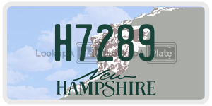 H7289  license plate in NH
