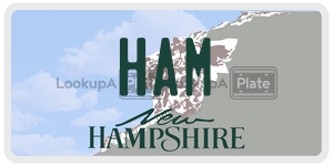 HAM  license plate in NH