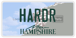 HARDR  license plate in NH