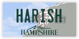 HARISH  license plate in NH
