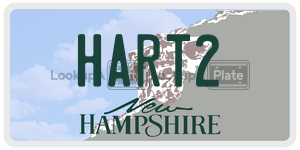 HART2  license plate in NH