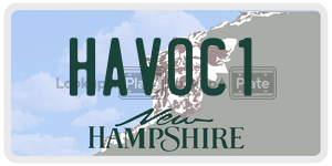 HAVOC1  license plate in NH