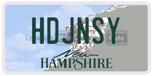 HDJNSY  license plate in NH