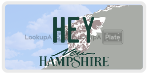 HEY  license plate in NH