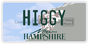 HIGGY  license plate in NH
