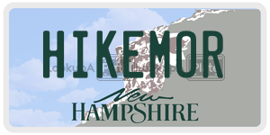HIKEMOR  license plate in NH