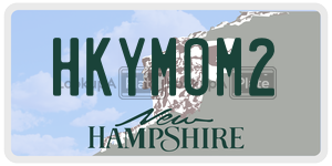 HKYMOM2  license plate in NH