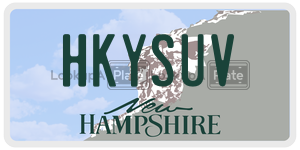 HKYSUV  license plate in NH