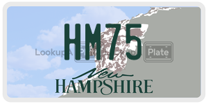 HM75  license plate in NH