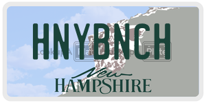 HNYBNCH  license plate in NH